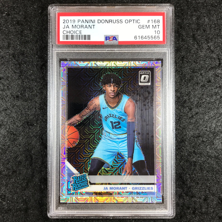 2019 Panini Donruss Optic JA MORANT Rated Rookie Choice #168 PSA 10 (565)