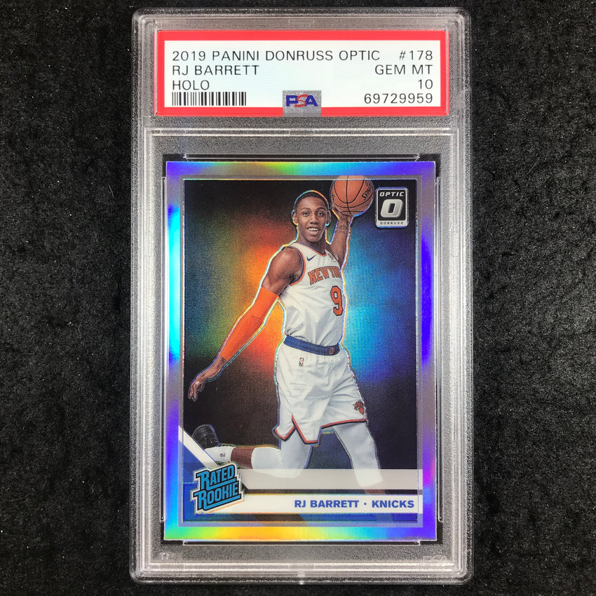2019 Optic RJ BARRETT Rated Rookie Holo #178 PSA 10 (959)