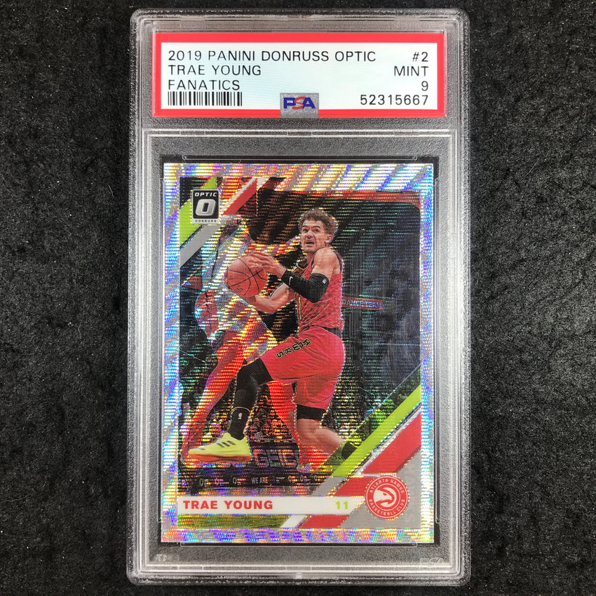 2019 Panini Donruss Optic TRAE YOUNG Fanatics #2 PSA 9 (667)