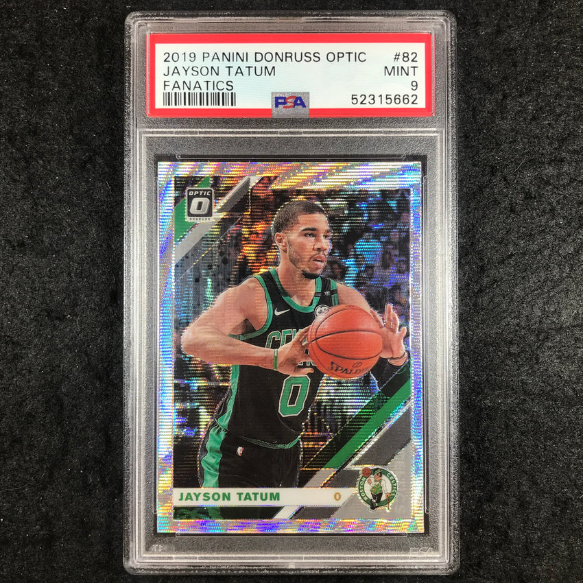 2019 Panini Donruss Optic JAYSON TATUM Fanatics #82 PSA 9 (662)