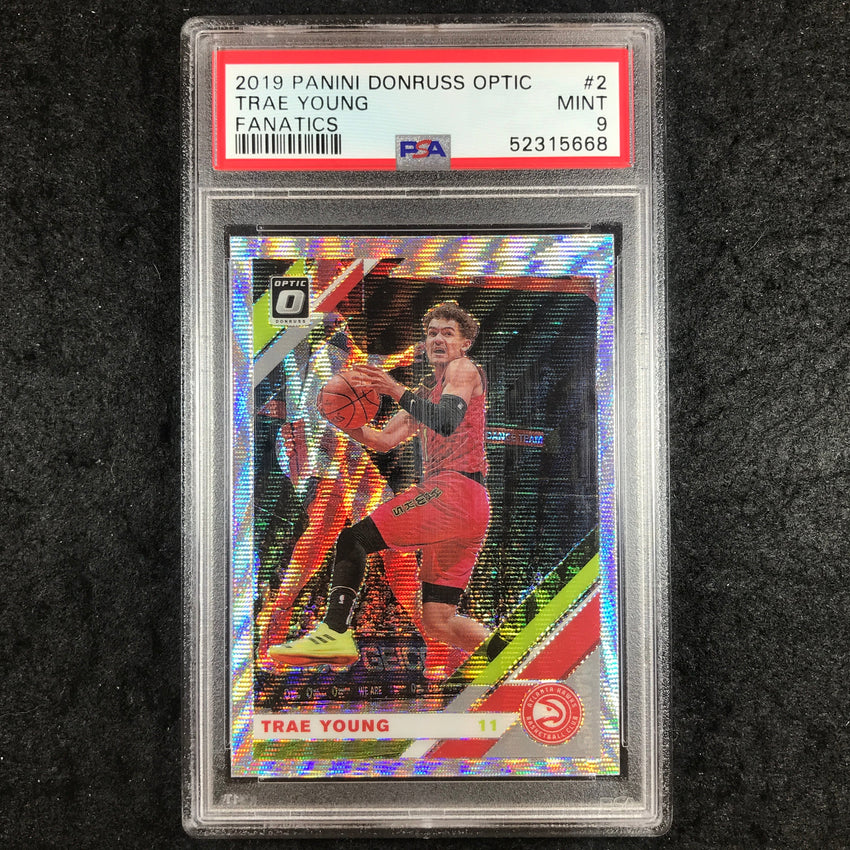 2019 Panini Donruss Optic TRAE YOUNG Fanatics #2 PSA 9 (668)
