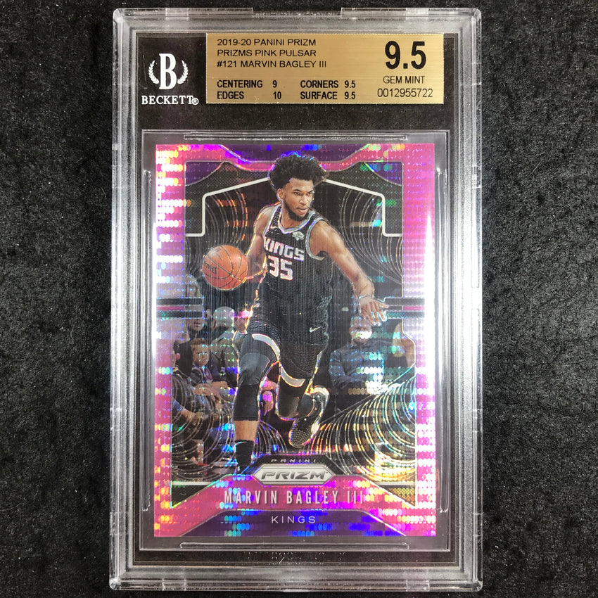 2019 Panini Prizm MARVIN BAGLEY III Pink Pulsar 41/42 #121 BGS 9.5 (722)