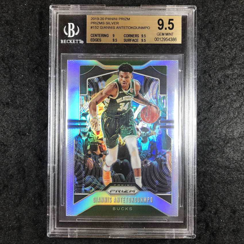 2019 Panini Prizm GIANNIS ANTETOKOUNMPO Silver #152 BGS 9.5 (386)
