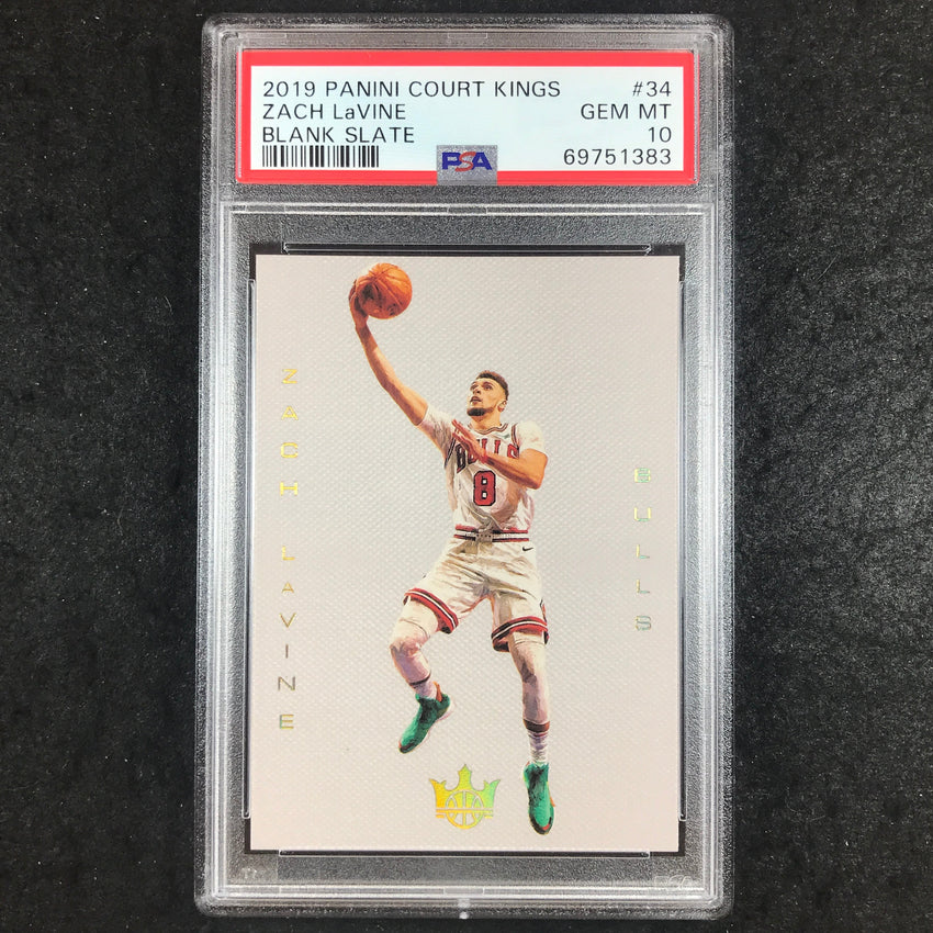 2019 Panini Court Kings ZACH LAVINE Blank Slate #34 PSA 10 (383)