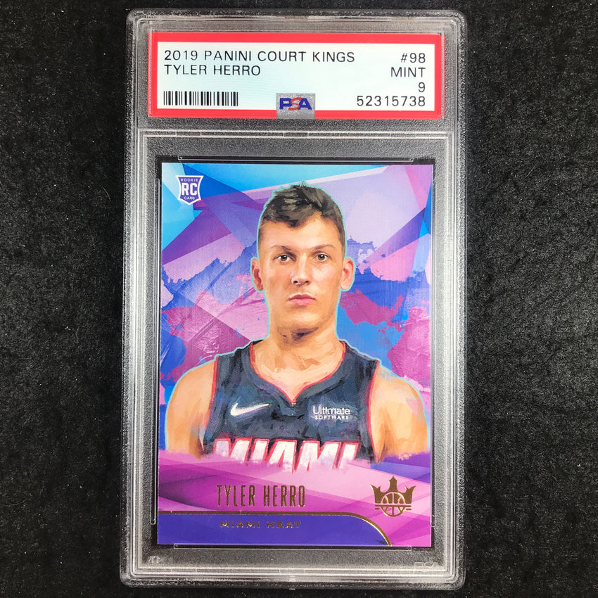 2019 Panini Court Kings TYLER HERRO Rookies I #98 PSA 9 (738)
