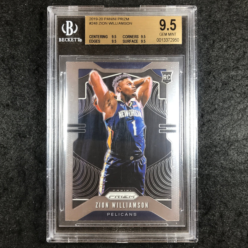 2019 Prizm ZION WILLIAMSON Rookie Base #248 BGS 9.5 (950)