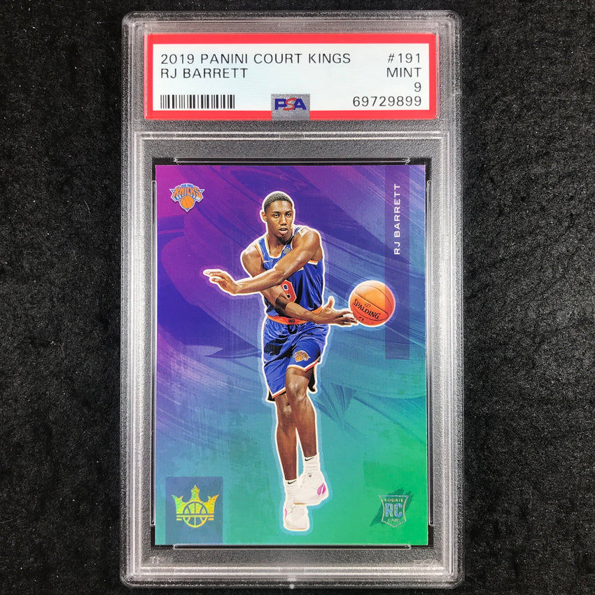 2019 Panini Court Kings RJ BARRETT Rookies IV #191 PSA 9 (899)