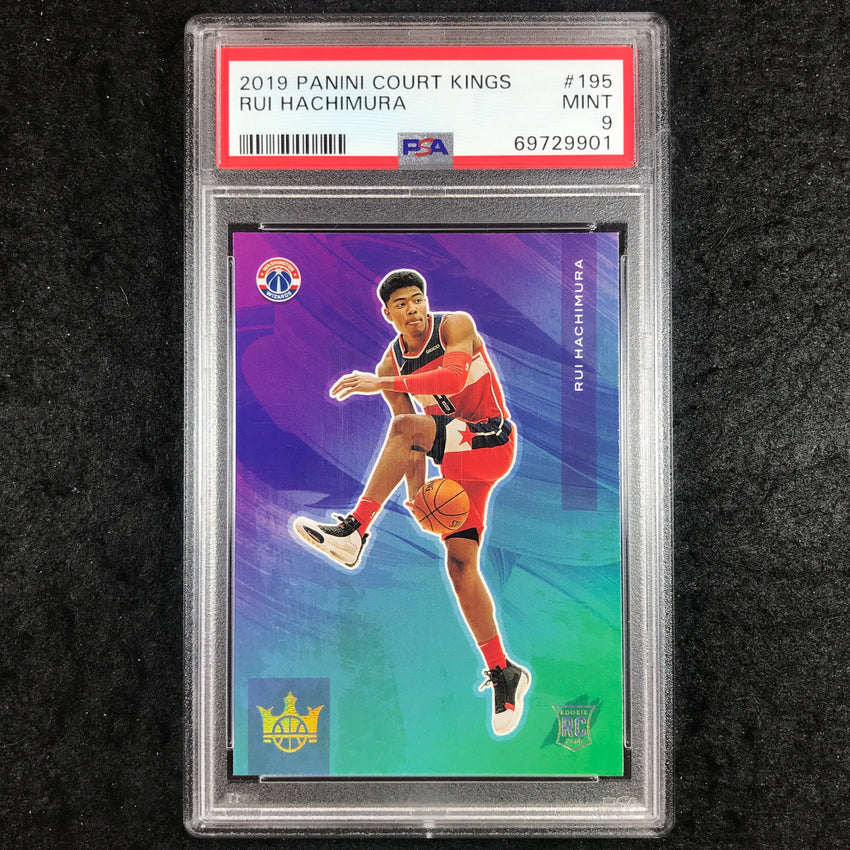 2019 Panini Court Kings RUI HACHIMURA Rookies IV #195 PSA 9 (901)
