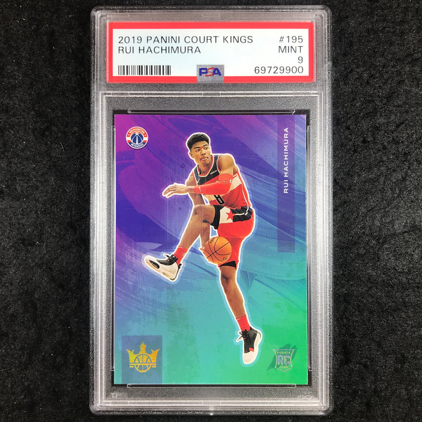 2019 Panini Court Kings RUI HACHIMURA Rookies IV #195 PSA 9 (900)