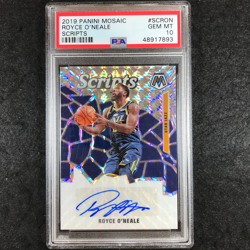 2019 Panini Mosaic ROYCE O'NEALE Scripts Auto #SCRON PSA 10 (893)