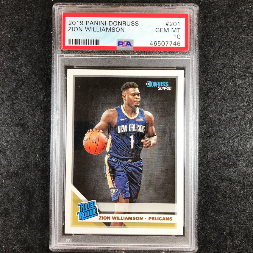 2019 Donruss ZION WILLIAMSON Rookie Base #201 PSA 10 (746)
