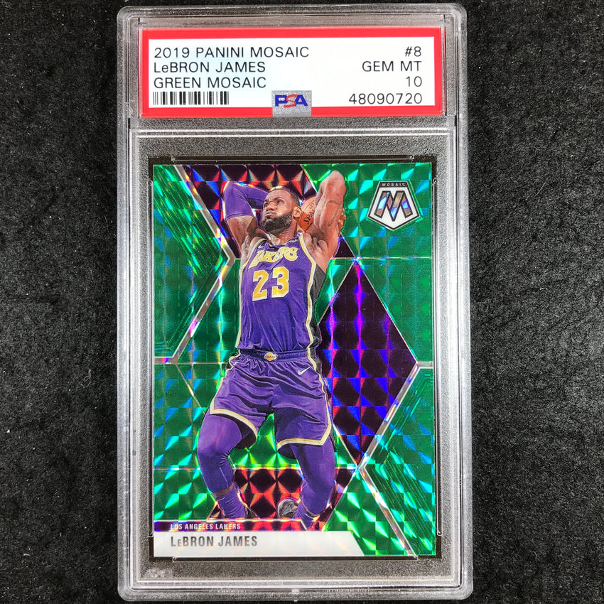 2019 Mosaic LEBRON JAMES Green #8 PSA 10 (720)