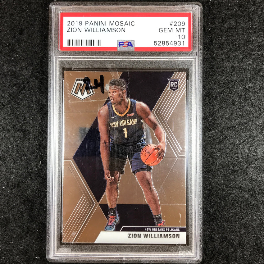 2019 Mosaic ZION WILLIAMSON Rookie Base #209 PSA 10 (931)