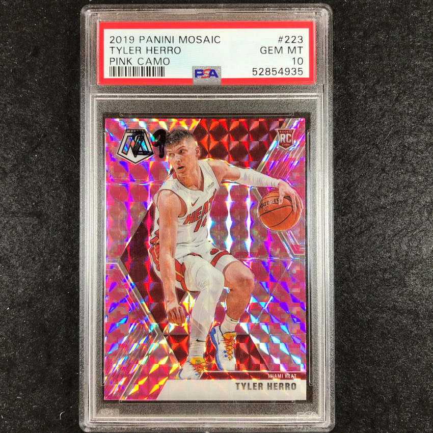 2019 Panini Mosaic TYLER HERRO Pink Camo #223 PSA 10 (935)