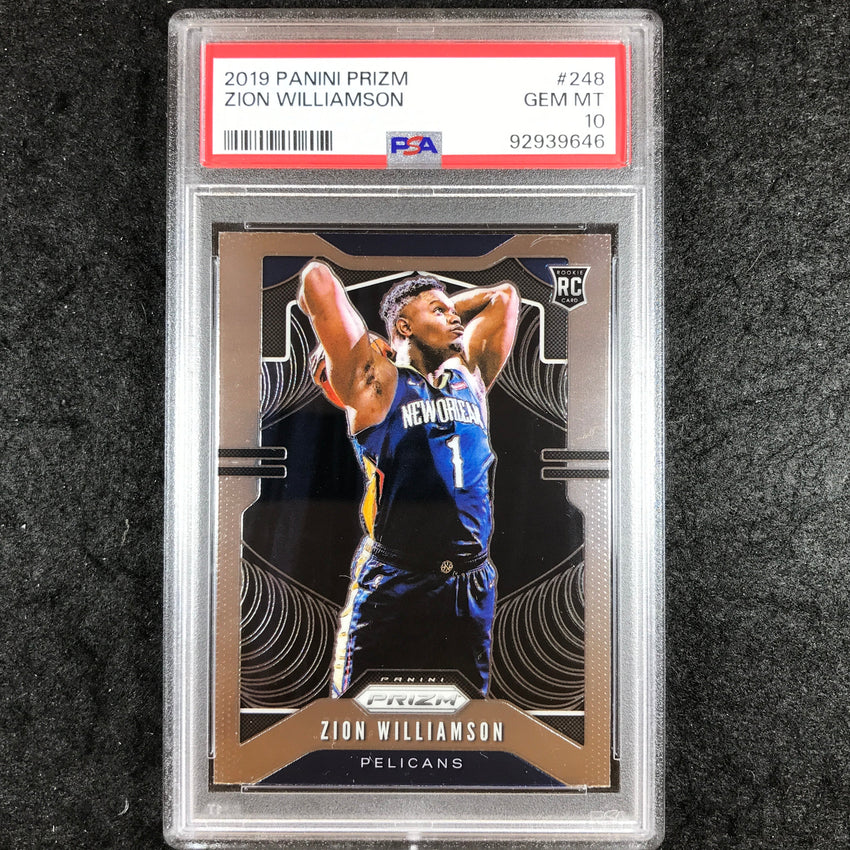 2019 Prizm ZION WILLIAMSON Rookie Base #248 PSA 10 (646)