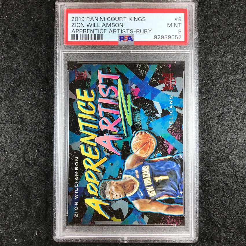 2019 Court Kings ZION WILLIAMSON Rookie Apprentice Artists 8/149 #9 PSA 9 (652)