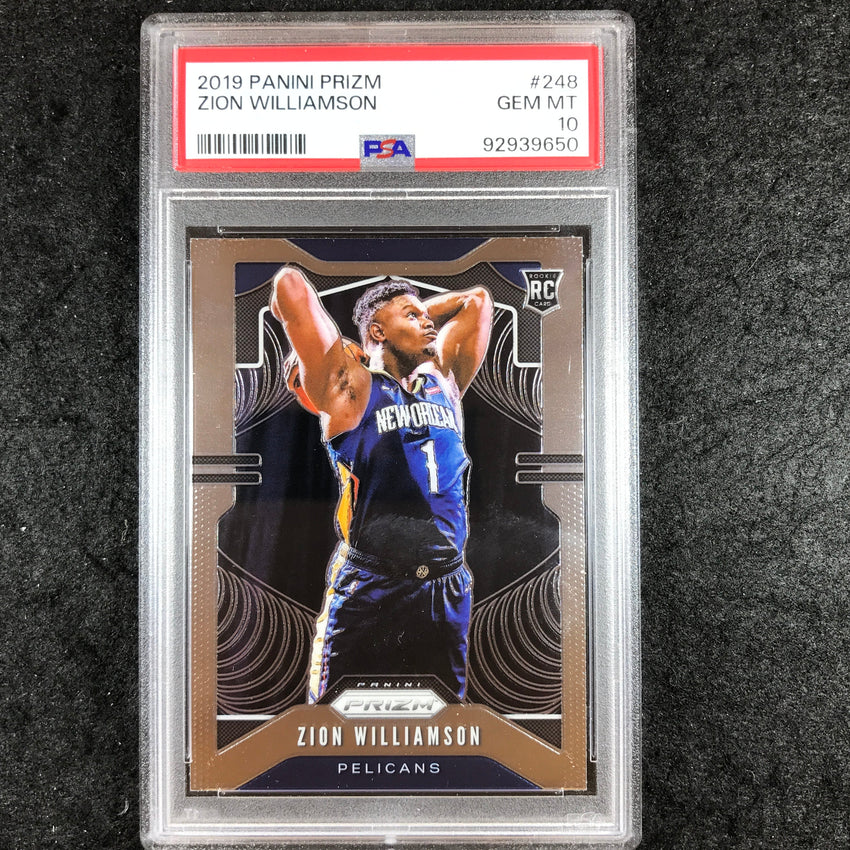 2019 Prizm ZION WILLIAMSON Rookie Base #248 PSA 10 (650)