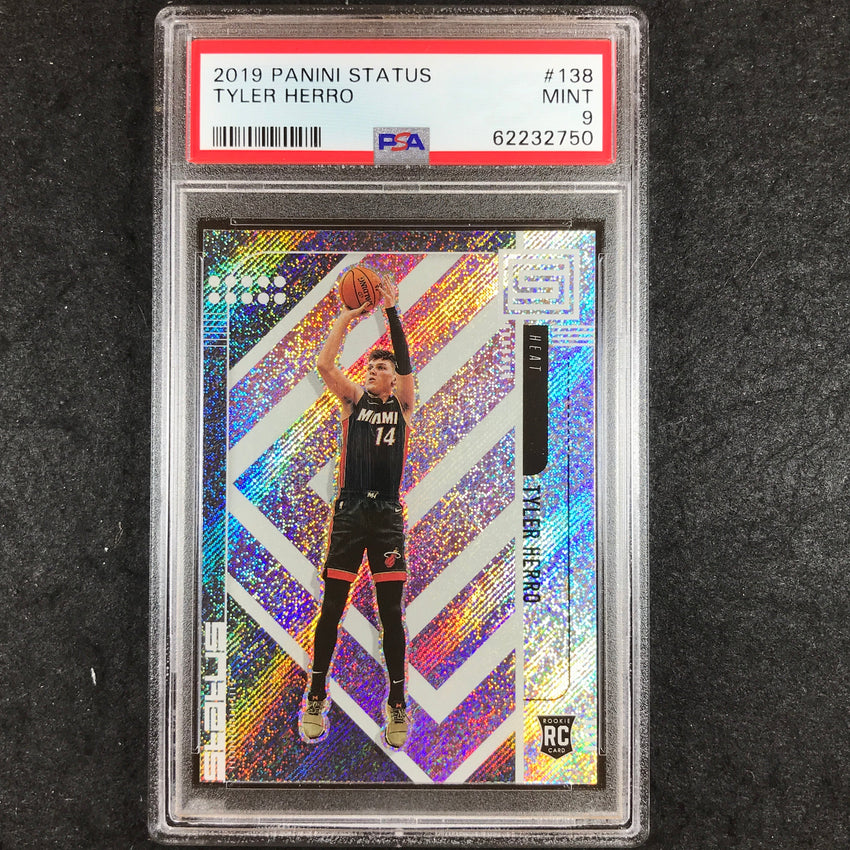 2019 Panini Status TYLER HERRO Rookie #138 PSA 9 (750)