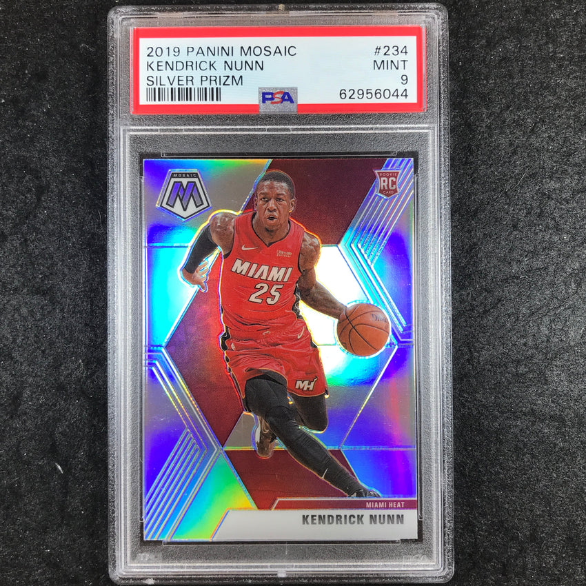 2019 Panini Mosaic KENDRICK NUNN Rookie Silver Prizm #234 PSA 9 (044)