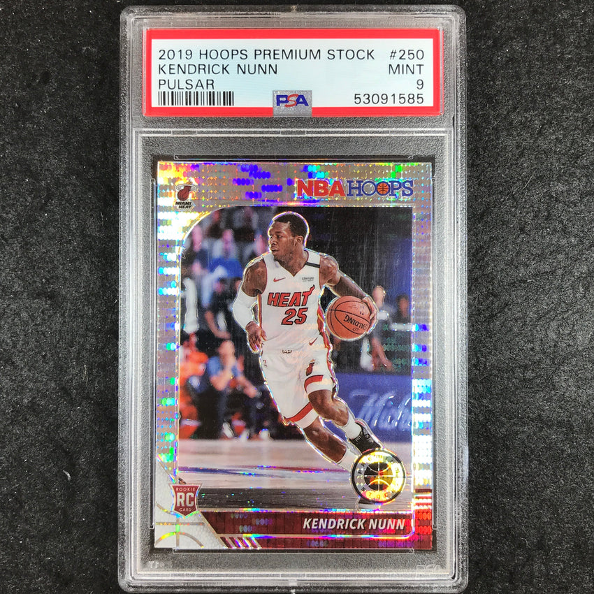2019 Panini Hoops Premium Stock KENDRICK NUNN Rookie Pulsar #250 PSA 9 (585)