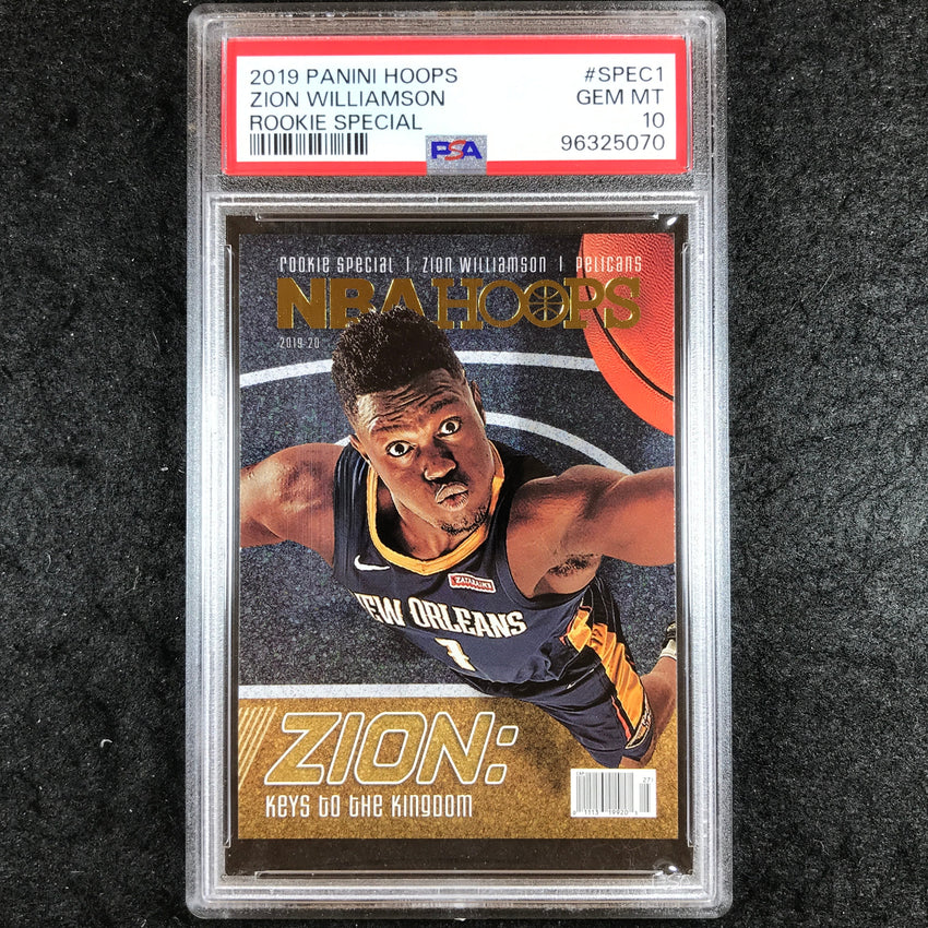 2019 Panini Hoops ZION WILLIAMSON Rookie Special #SPEC1 PSA 10 (070)