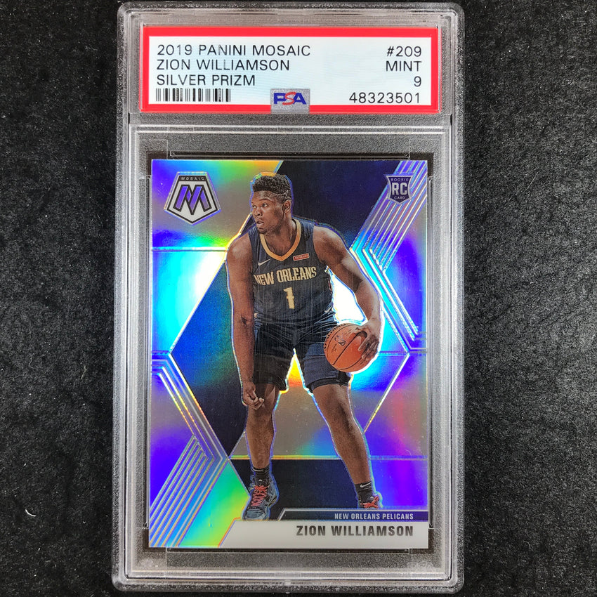 2019 Mosaic ZION WILLIAMSON Rookie Silver Prizm #209 PSA 9 (501)