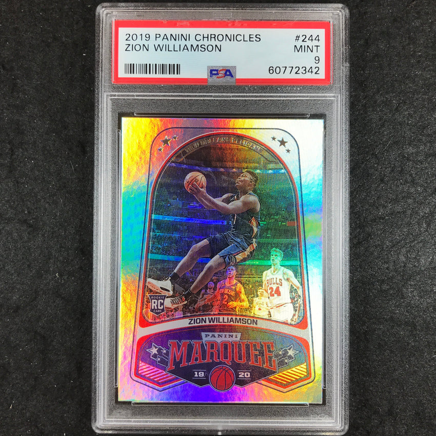 2019 Panini Chronicles ZION WILLIAMSON Rookie Base #244 PSA 9 (342)