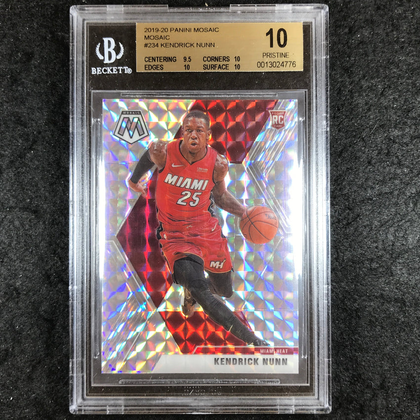 2019 Mosaic KENDRICK NUNN Rookie Mosaic #234 BGS 10 Pristine (776)