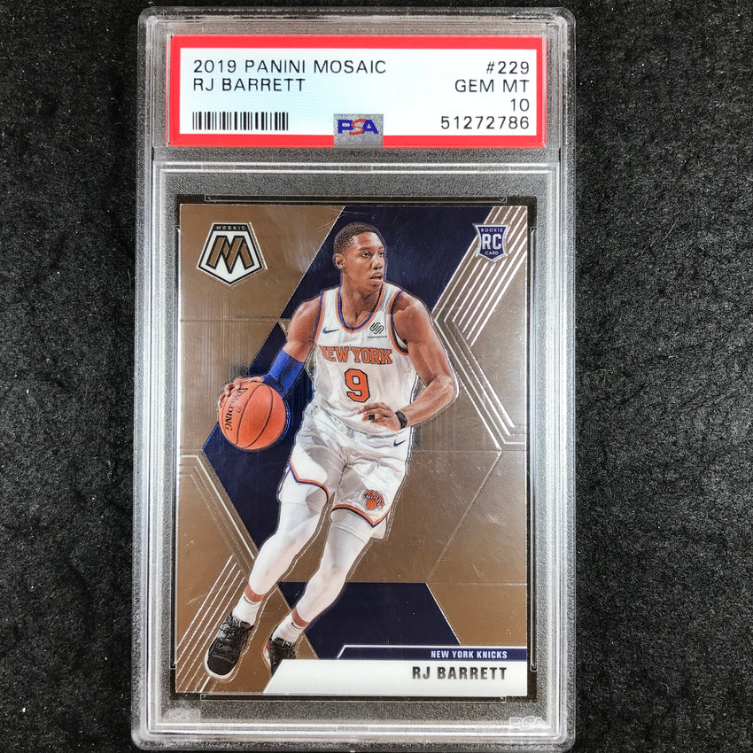 2019 Panini Mosaic RJ BARRETT Rookie Base #229 PSA 10 (786)
