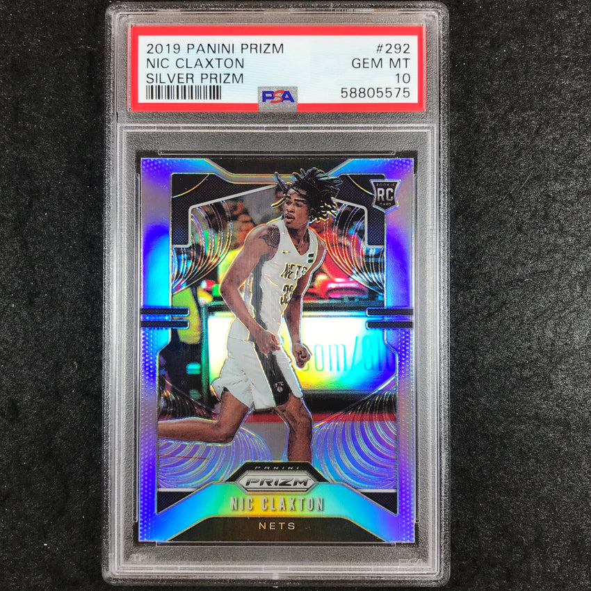 2019 Prizm NICOLAS CLAXTON Rookie Silver #292 PSA 10 (575)