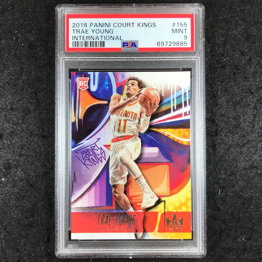 2018 Panini Court Kings TRAE YOUNG Rookie International #155 PSA 9 (885)