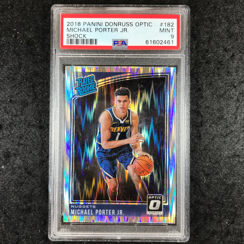 2018 Optic MICHAEL PORTER JR. Rated Rookie Shock #182 PSA 9 (461)