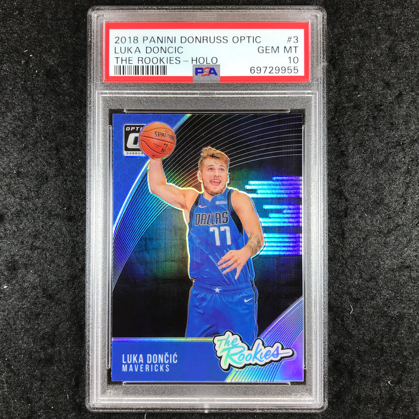 2018 Optic LUKA DONCIC The Rookies Holo #3 PSA 10 (955)