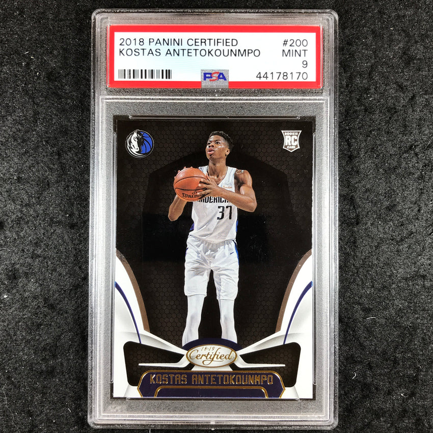 2018 Panini Certified KOSTAS ANTETOKOUNMPO Rookie #200 PSA 9 (170)