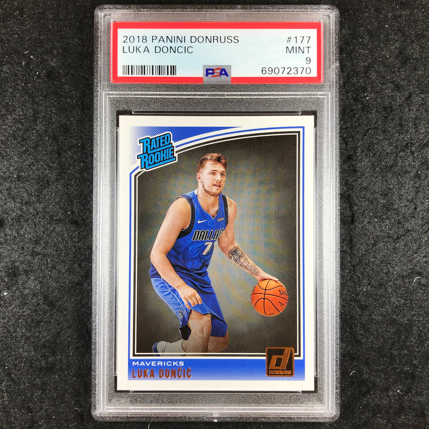 2018 Donruss LUKA DONCIC Rookie Base #177 PSA 9 (370)