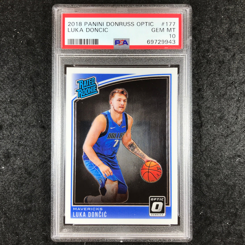 2018 Optic LUKA DONCIC Rookie Base #177 PSA 10 (943)