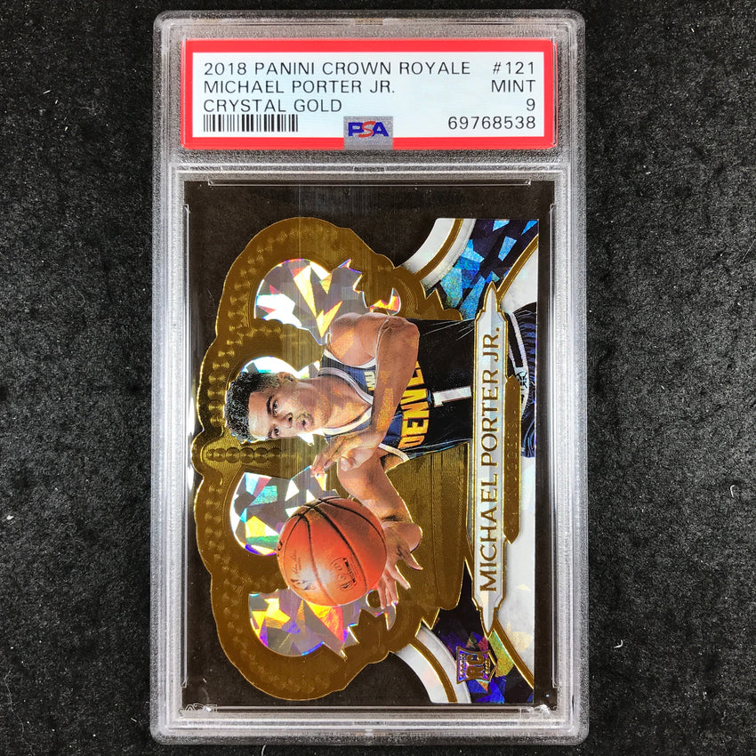 2018 Crown Royale MICHAEL PORTER JR. Rookie Crystal Gold 3/10 #121 PSA 9 (538)