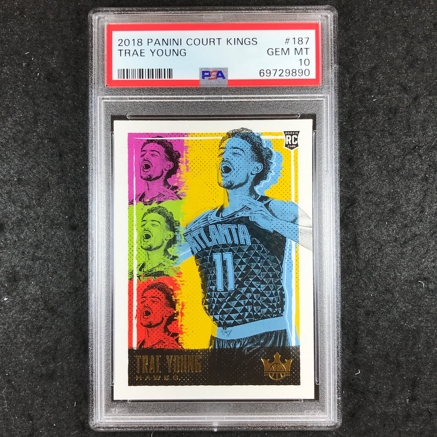 2018 Panini Court Kings TRAE YOUNG Rookies III #187 PSA 10 (890)