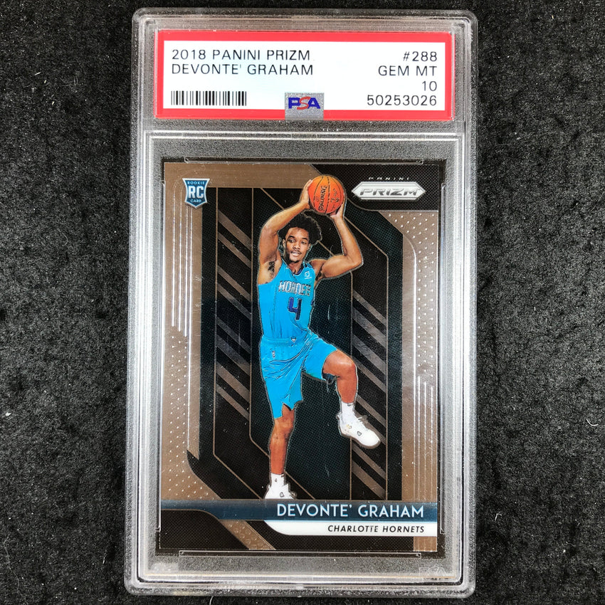 2018 Prizm DEVONTE' GRAHAM Rookie Base #288 PSA 10 (026)