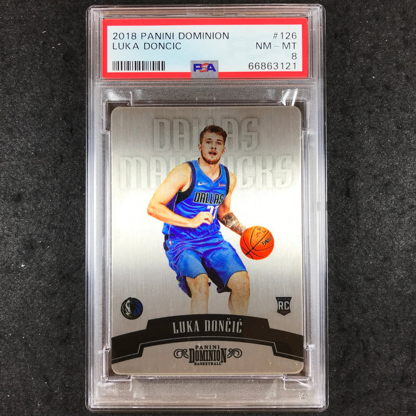 2018 Panini Dominion LUKA DONCIC Rookie #126 PSA 8 (121)
