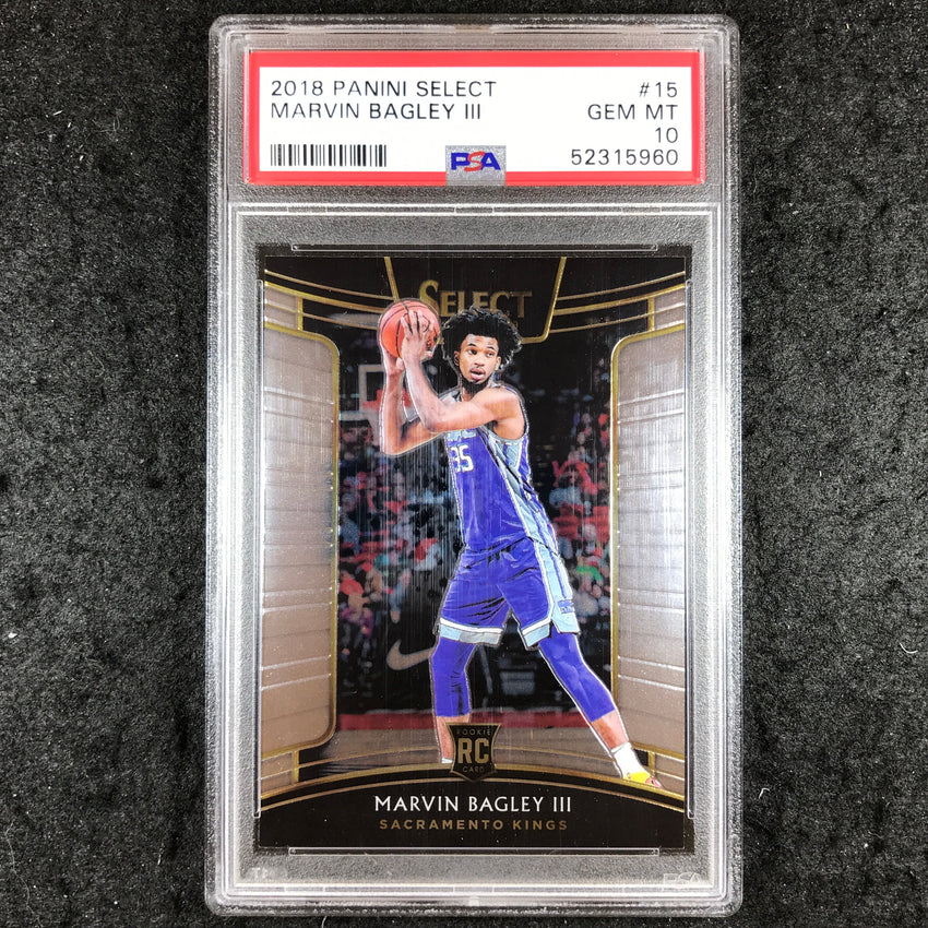 2018 Panini Select MARVIN BAGLEY Rookie Base #15 PSA 10 (960)