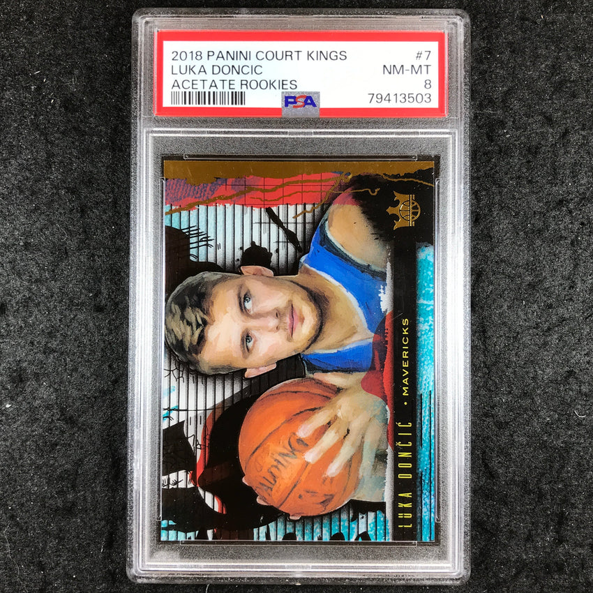 2018 Panini Court Kings LUKA DONCIC Acetate Rookies #7 PSA 8 (503)