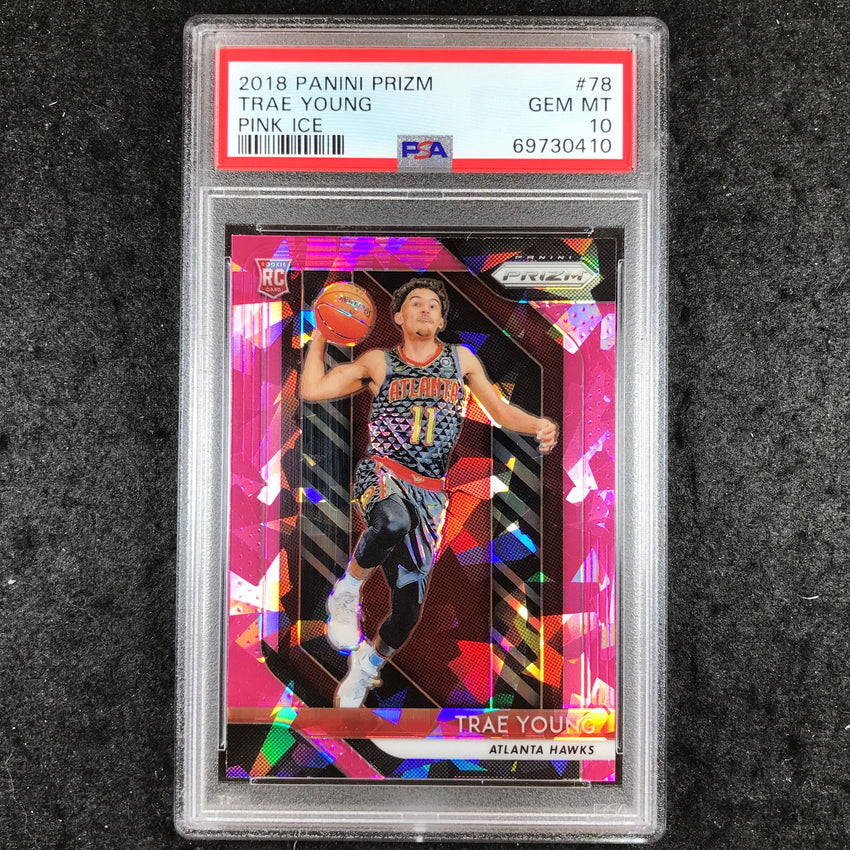 2018 Prizm TRAE YOUNG Rookie Pink Ice #78 PSA 10 (410)