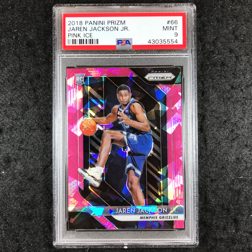 2018 Panini Prizm JAREN JACKSON JR. Rookie Pink Ice #66 PSA 9 (554)