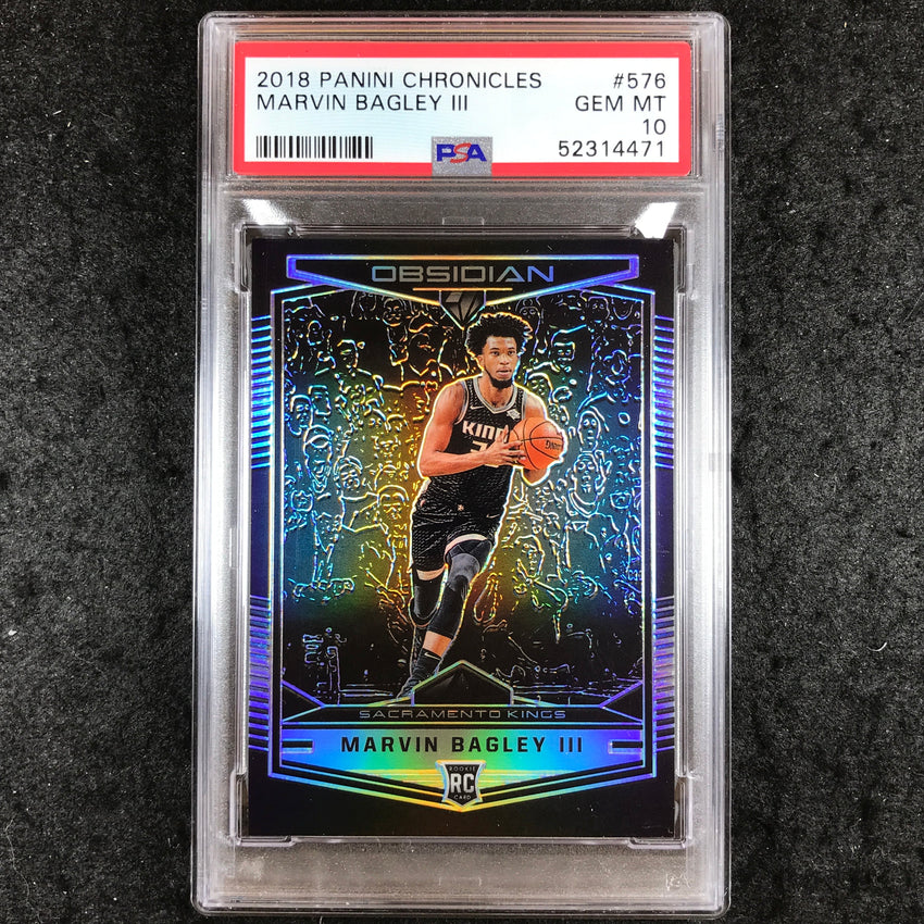 2018 Chronicles MARVIN BAGLEY III Rookie Obsidian Preview #576 PSA 10 (471)