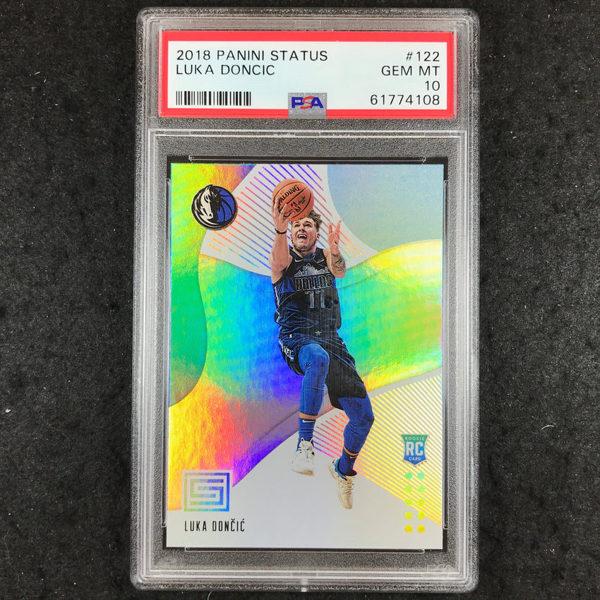 2018 Status LUKA DONCIC Rookie Base #122 PSA 10 (108)