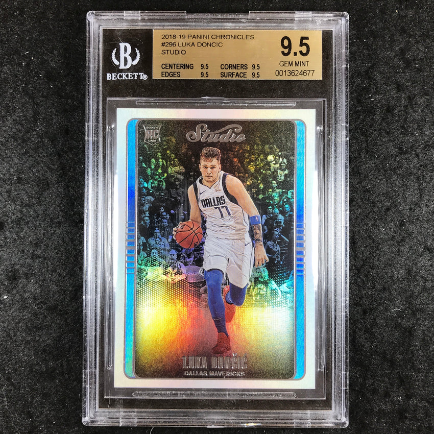 2018 Chronicles LUKA DONCIC Rookie Studio #296 BGS 9.5 (677)