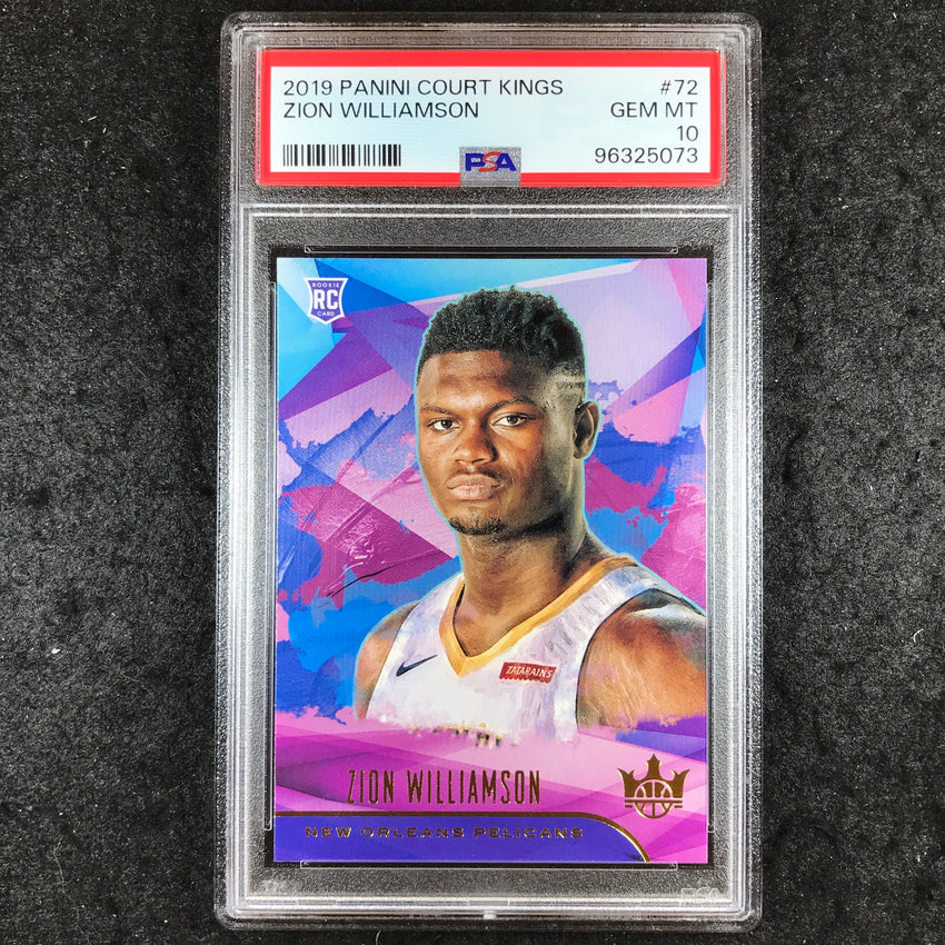 2019 Panini Court Kings ZION WILLIAMSON Rookies I #72 PSA 10 (073)