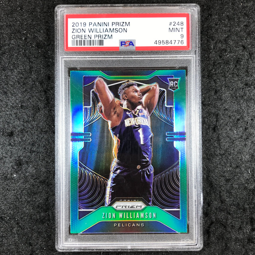 2019 Prizm ZION WILLIAMSON Rookie Green #248 PSA 9 (776)