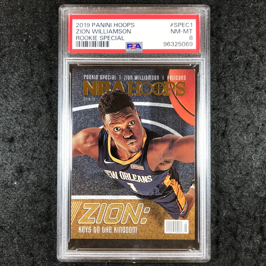 2019 Panini Hoops ZION WILLIAMSON Rookie Special #SPEC1 PSA 8 (069)